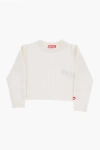 Diesel Solid Color Cable-knit Krecci Crew-neck Sweater