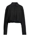 Diesel Solid Color Casual Jacket In Black
