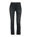 Diesel Solid Color Denim Trousers In Blue