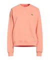 Diesel Solid Color Fleece Sweatshirt In Pink
