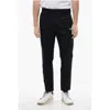 Diesel Solid Color P-cor-cl Cargo Pants With Oval-d Logo In Black