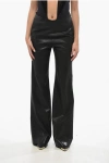 Diesel Solid Color P-lumys Pants With Frayed Detail In Black