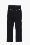 Diesel Solid Color Pjnikia Pants With Belt Loops