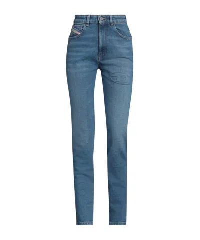 Diesel Solid Color Skinny Jeans In Blue