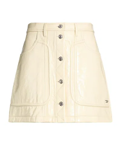 Diesel Solid Color Umbrella Skirt In Neutral
