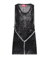 Diesel Solid Color Vests In Black