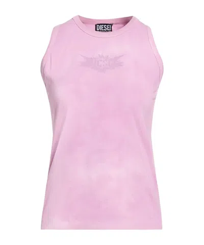 Diesel Solid Color Vests In Transparent