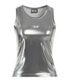 Diesel Solid Color Vests In Silver
