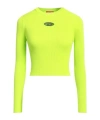 Diesel Solid-color Knitted Sweater In Green