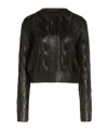Diesel Cable Knit Crewneck Sweater In Black