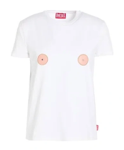 Diesel Solid-color T-shirt In White