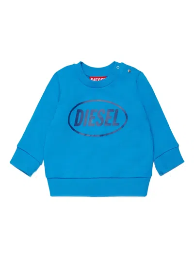 Diesel Babies' Sottyb Logo-detail Sweater In Blue