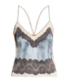 Diesel V-neck Camisole Top In Gray