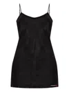 Diesel Spaghetti-strap Slip Dress In Black