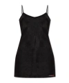 Diesel Spaghetti-strap Slip Dress In Black