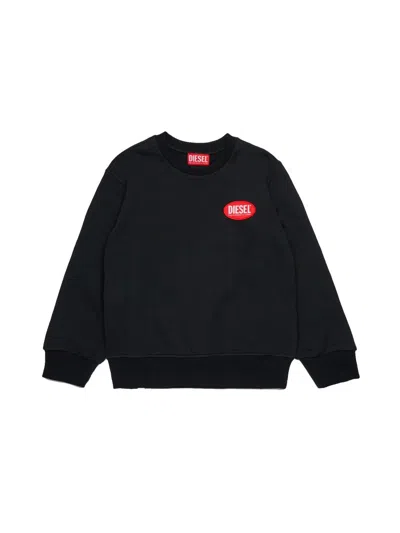 Diesel "spatch Over" Sweatshirt In Black