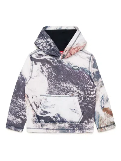 Diesel Kids' Spayhoodl1 Hoodie In Multicolor