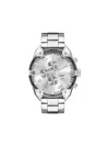 Diesel Spiked Stainless Steel Watch In Silver