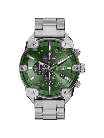 Diesel Spiked Chronograph 49mm Watch In Transparent