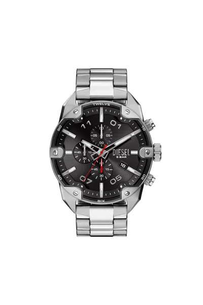 Diesel Spiked Stainless Steel Watch In Gray