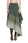 Diesel Spliced Asymmetrical Midi Skirt In Tobedefined