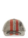 Diesel Capello Da Baseball C-olav In Pelle Stampata  Uomo In Multicolor
