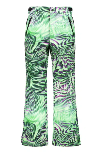 Diesel Sports Pants In Technical Fabric In Green