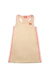 Diesel Abito Sporty Chic In Satin In Beige