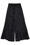 Diesel Sporty Chic Satin Pants In Black