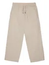 Diesel Drawstring Embroidered Trousers In Neutral