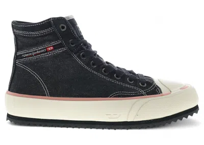 Pre-owned Diesel Sprincipia Mid W Almond (women's) Sneakers In Black/coral/amond