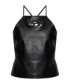 Diesel Halter Neck Tank Top In Black