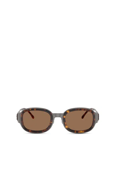 Diesel Square Sunglasses In Brown