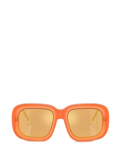 Diesel Square-frame Sunglasses In Orange