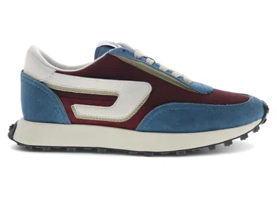 Pre-owned Diesel Sracer Lc (women's) Sneakers In Oxblood Red/indian Teal/light Gray