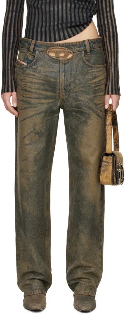 Diesel Ssense Exclusive Brown Jeans In 01