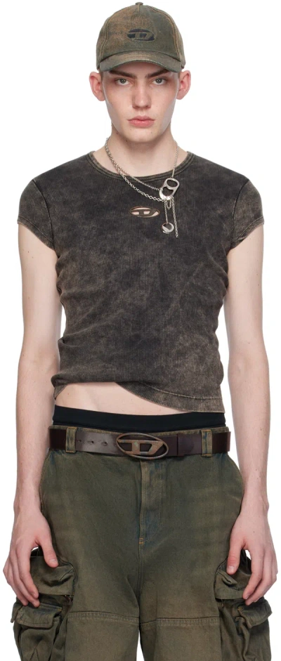 Diesel Ssense Exclusive Brown T-shirt In 7dd