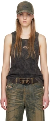 Diesel Ssense Exclusive Brown Tank Top In 7dd