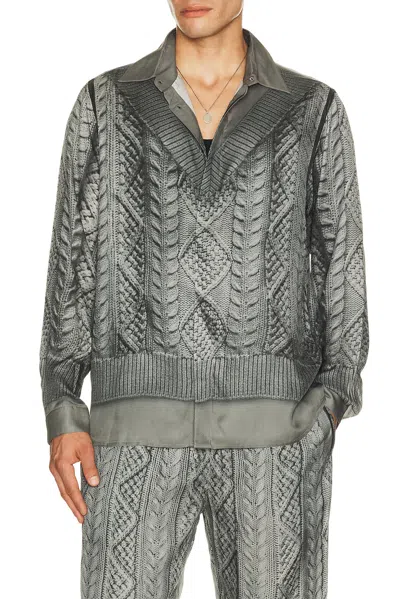 Diesel S-simply-efbn Shirt In Gray