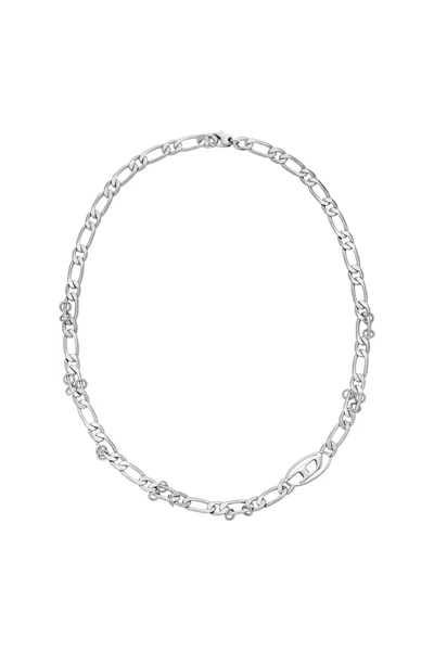 Diesel Stainless Steel And Brass Chain Necklace