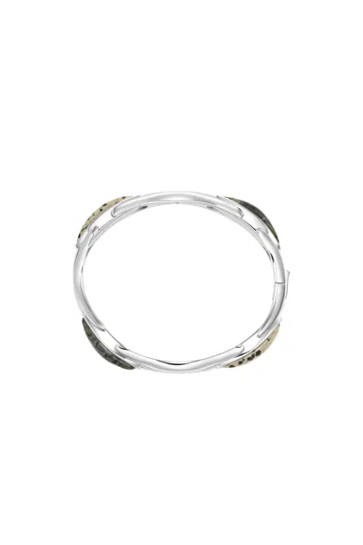 Diesel Stainless Steel Bangle Bracelet In Metallic