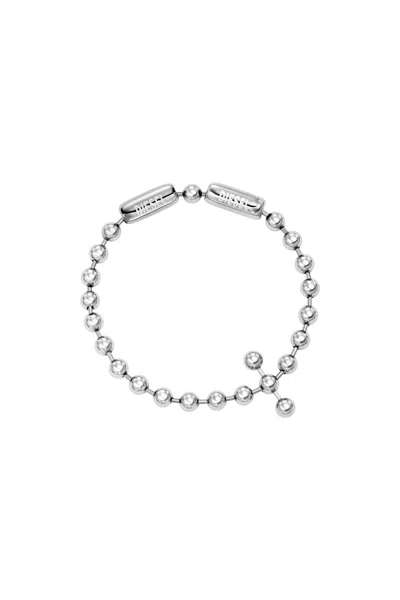 Diesel Stainless Steel Chain Bracelet In Silver