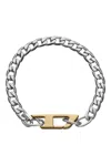 Diesel Bracciale A Catena In Acciaio Inossidabile In Silver