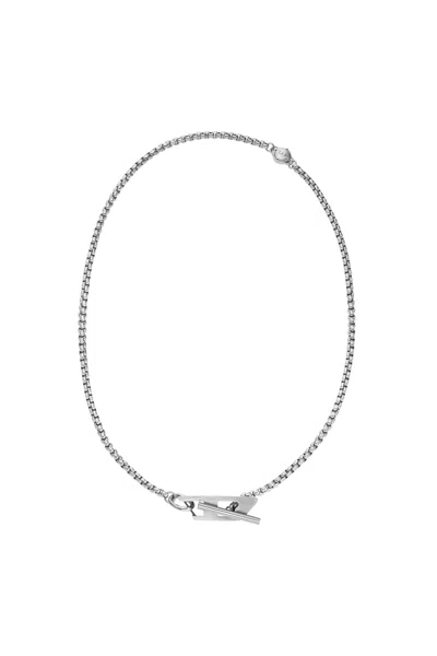 Diesel Collana A Catena In Acciaio Inossidabile In Silver