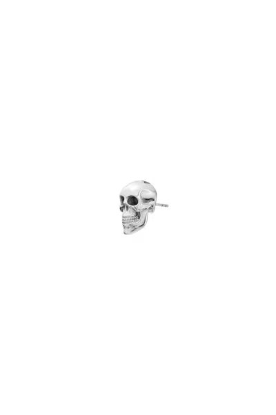 Diesel Stainless Steel Stud Earring In Metallic