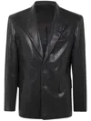 DIESEL STANLEY LEATHER BLAZER