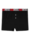 Diesel Set Di Tre Boxer Lunghi Con Elastico In Vita Con Logo All-over