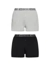 Diesel Starkie-d-core Two Pack Logo-waistband Boxer Shorts In Multi