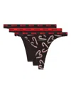 Diesel Stars-utlt-3pack Printed Thong In Multi