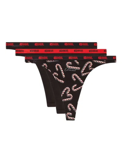 Diesel Stars-utlt-3pack Printed Thong In Multi